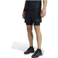 adidas D4T Workout 2-in-1 Shorts Black