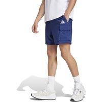 adidas Essentials Small Logo Cargo Shorts Dark Blue