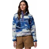 Columbia Helvetia II Printed Cropped Fleece Jacket Blue Mix