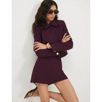River Island Buckle Detail Skort Purple