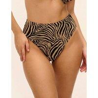 Freya Tortoli Bay High Waisted Bikini Bottoms Black Mix