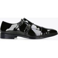 Kurt Geiger Patent Monk Strap Shoes Black