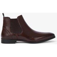 Kurt Geiger Leather Pull On Chelsea Boots Brown