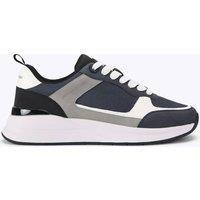 Kurt Geiger Colour Block Lace Up Trainers Blue