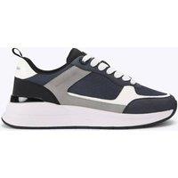 Kurt Geiger Colour Block Lace Up Trainers Blue
