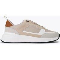Kurt Geiger Colour Block Lace Up Trainers Beige