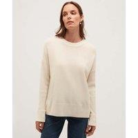 HOBBS Wool Blend Crew Neck Jumper Cream