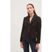 HOBBS Cotton Rich Textured Short Jacket Black