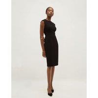 HOBBS Knee Length Shift Dress Black