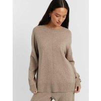 Chinti & Parker Wool Rich Relaxed Jumper with Cashmere Stone