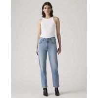 Levi's 501 Straight Leg Cropped Jeans Light Blue
