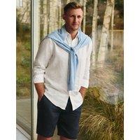Charles Tyrwhitt Slim Fit Pure Linen Shirt White