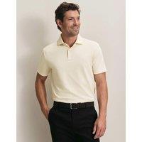 Charles Tyrwhitt Cotton Rich Pique Polo Shirt Cream