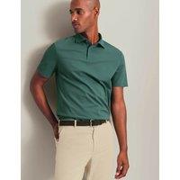 Charles Tyrwhitt Cotton Rich Piqu Polo Shirt Teal Green