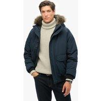 Superdry & Co Hooded Padded Bomber Jacket Navy