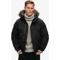 Superdry & Co Hooded Padded Bomber Jacket Black
