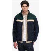 Superdry & Co Fleece Colour Block Zip Up Jacket Green