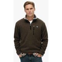 Superdry & Co Fleece Half Zip Jumper Olive