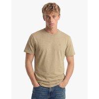 Superdry & Co Pure Cotton Embroidered Logo T-Shirt Beige