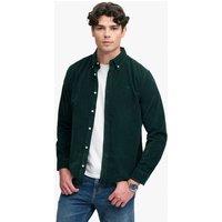 Superdry & Co Relaxed Fit Pure Cotton Corduroy Shirt Dark Green