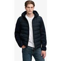 Superdry & Co Hybrid Hooded Puffer Jacket Navy