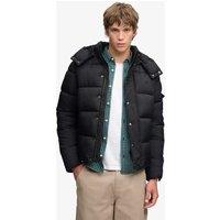 Superdry & Co Quilted Padded Hooded Puffer Jacket Black