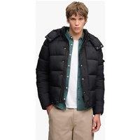 Superdry & Co Quilted Padded Hooded Puffer Jacket Black