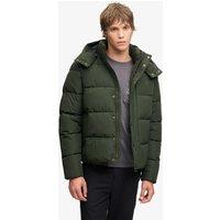 Superdry & Co Quilted Padded Hooded Puffer Jacket Green