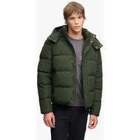 Superdry & Co Quilted Padded Hooded Puffer Jacket Green