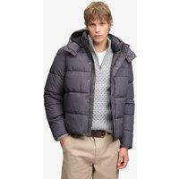Superdry & Co Quilted Padded Hooded Puffer Jacket Grey