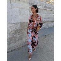 Never Fully Dressed Paisley V-Neck Relaxed Cardigan Multi