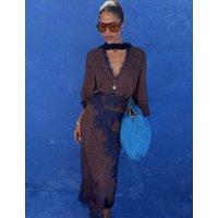 Never Fully Dressed Leopard Print Maxi A-Line Skirt Brown Mix