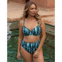 Fantasie San Sebastian Printed Wired Bikini Top Teal Mix