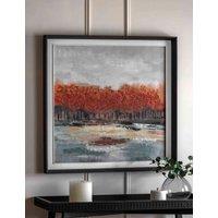 Gallery Direct Vibrant Vision Framed Canvas Dark Orange