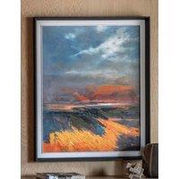 Gallery Direct Coastal Glow Nature Rectangle Framed Canvas Multi