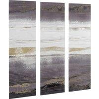 Gallery Direct Set of 3 Noir Sands Triptych Canvases Light Purple