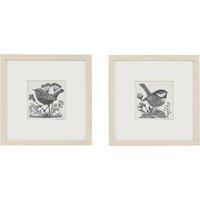Gallery Direct Set of 2 Rural Studies I Framed Art Black Mix