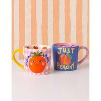 ELEANOR BOWMER Set of 2 Feeling Vine & Just Peachy Mugs Multi