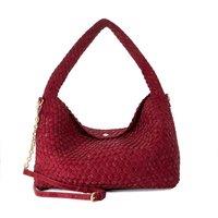 Dune London Woven Shoulder Bag Berry