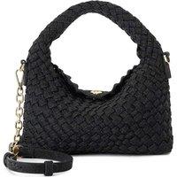 Dune London Mini Woven Grab Bag Black