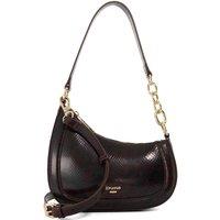 Dune London Leather Chain Strap Shoulder Bag Brown