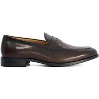Dune London Leather Slip On Loafers Brown