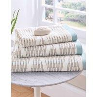 Bedeck of Belfast Pure Cotton Albany Towel Light Blue Mix