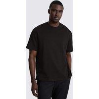 MOSS Oversized Pure Cotton Heavy Weight T-Shirt Black