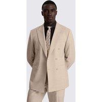 MOSS Tailored Fit Wool Rich Double Breasted Suit Jacket Neutral