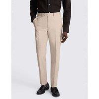 MOSS Tailored Fit Wool Rich Performance Suit Trousers Neutral