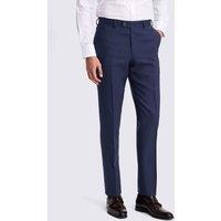 MOSS Tailored Fit Italian Pure Wool Suit Trousers Bright Blue