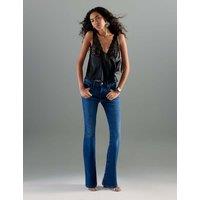 River Island Mid Rise Bootcut Jeans Blue Denim