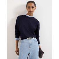 Phase Eight Mock Layered Jumper Navy