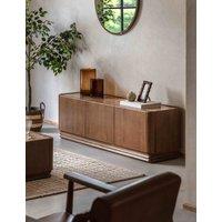 Gallery Direct Dempsey Large 3 Door TV Unit Brown